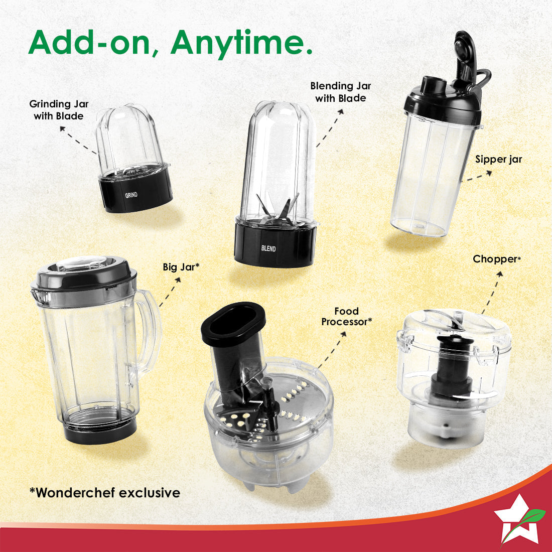 Nutri-blend 500W Mixer Grinder, 22000 RPM Motor, Smoothie Maker, Masala Grinder, Chutney Blender, 3 Unbreakable Jars, Recipe Book by Chef Sanjeev Kapoor, 2 Yr Warranty, Champagne