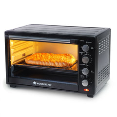 Oven Toaster Griller (OTG) - 60 L | With Rotisserie | Auto-Shut Off | Heat-Resistant Tempered Glass | 6-Stage Heat Selection Bake, Grill, Roast | Easy to Clean | Black | 2 Year Warranty