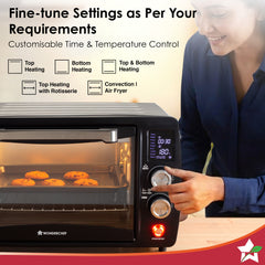 Digital OTG Oven Toaster Griller Rotisserie, 23 L with Digital Display, 9 Pre-set Functions, Adjustable Time & Temperature, 230⁰ C - 2 Hour Timer, Heat-resistant Glass Window, 2-Yr Warranty