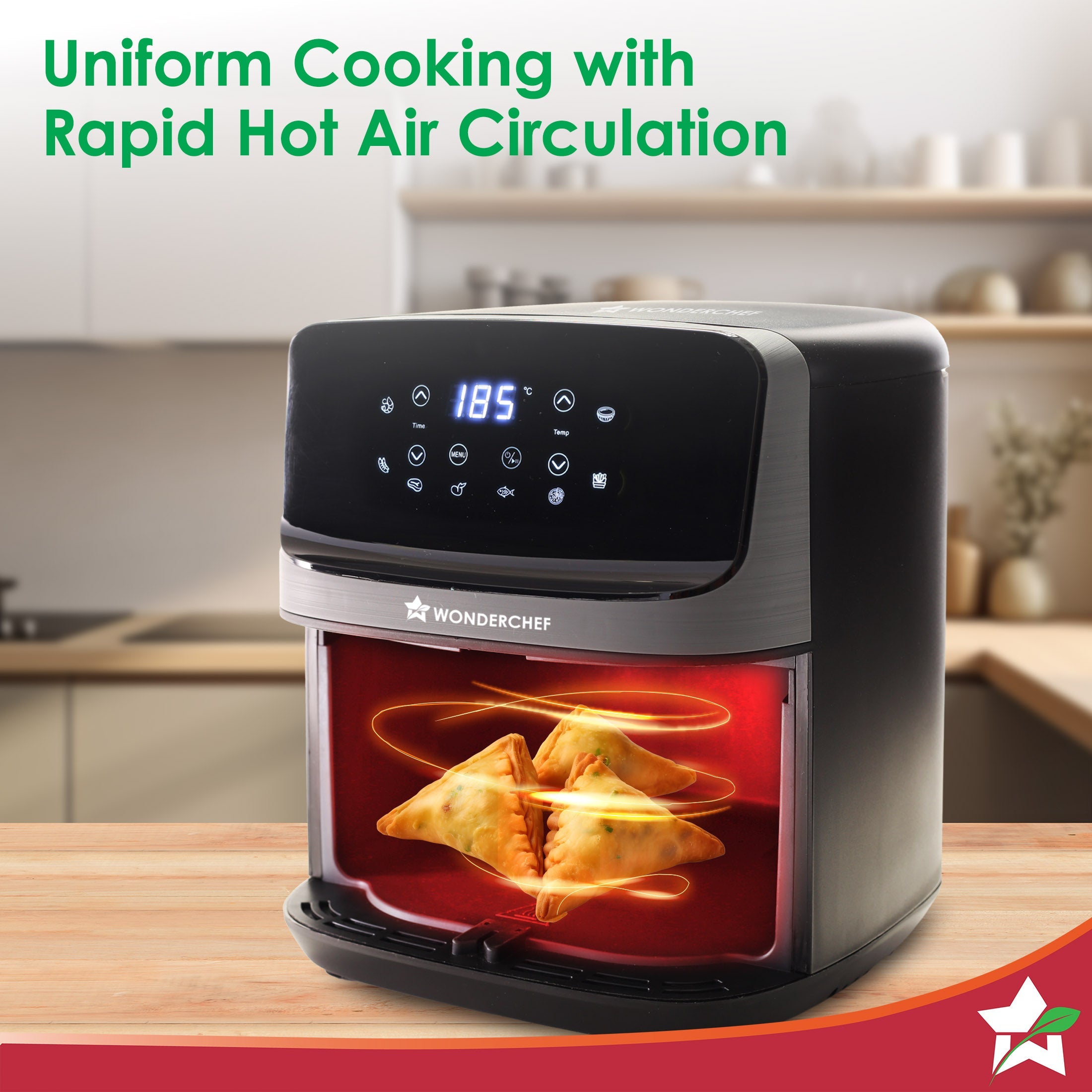 Regalia 4.5L Digital Air Fryer | 1500W | 10 Preset Menus | 90% less fat | Rapid Air 360° Circulation Technology | Temperature & Timer Control | Cool Touch Handle | Steel Grey | 2-Year Warranty