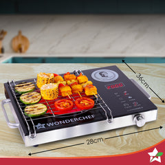 Easy Cook Infrared Cooktop | 2200W | LED Digital Panel | Smart Touch Buttons | 2 Year Warranty