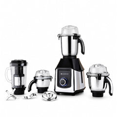 Inox 1000W Mixer Grinder with 4 Stainless-steel Jars, Special Blade for Silbatta Khada Masala Grinding, Mincing & Whisking, For Grinding, Blending Chutney, Idli/Dosa Batter, 2-Yr Warranty